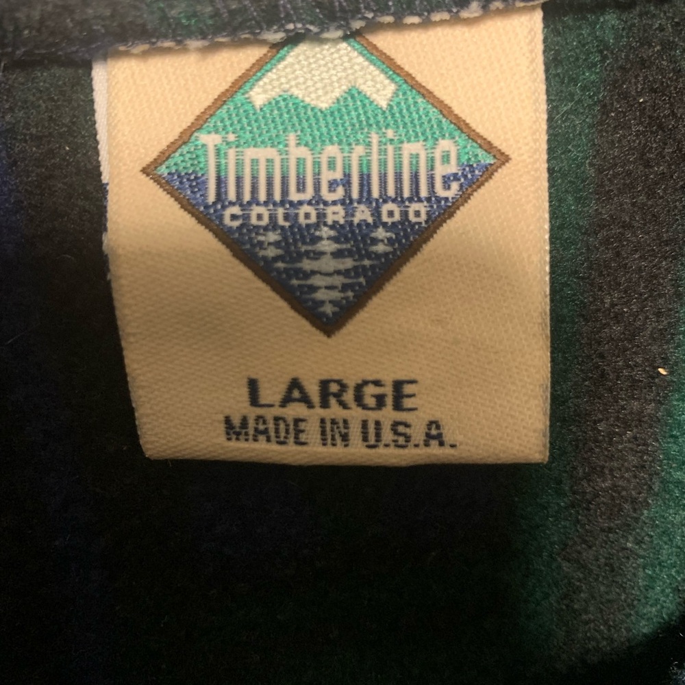 Timberline Fleece Plaid Winter Jacket Size L Full Zip‎ Front - Picture 7 of 7